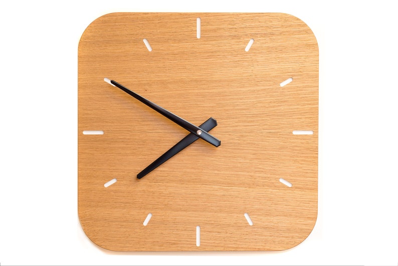 Kitchen Clock oak image 1