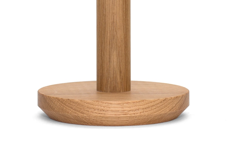 Küchenrollenhalter Holz Eiche, Papierrollenhalter aus Massivholz für Küchenrolle Halter Küchentuchspender schlicht Küchenhelfer Küche Design Bild 8