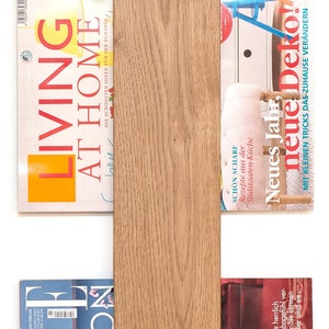 Magazine holder oak image 2