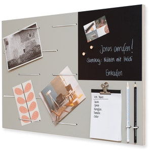 Prikbord houten memobord in verschillende kleuren, magnetisch memobord, memobord organizer memobord voor op kantoor, in de keuken of als cadeau afbeelding 2