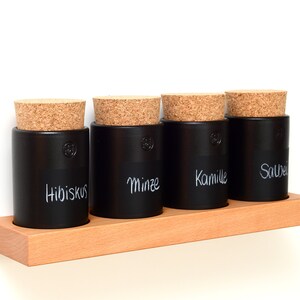 Spice Rack 4 containers beech image 6