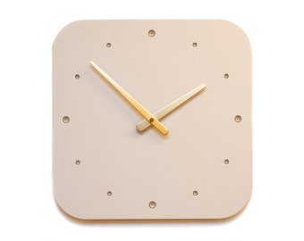 Horloge murale en blanc (champignon)