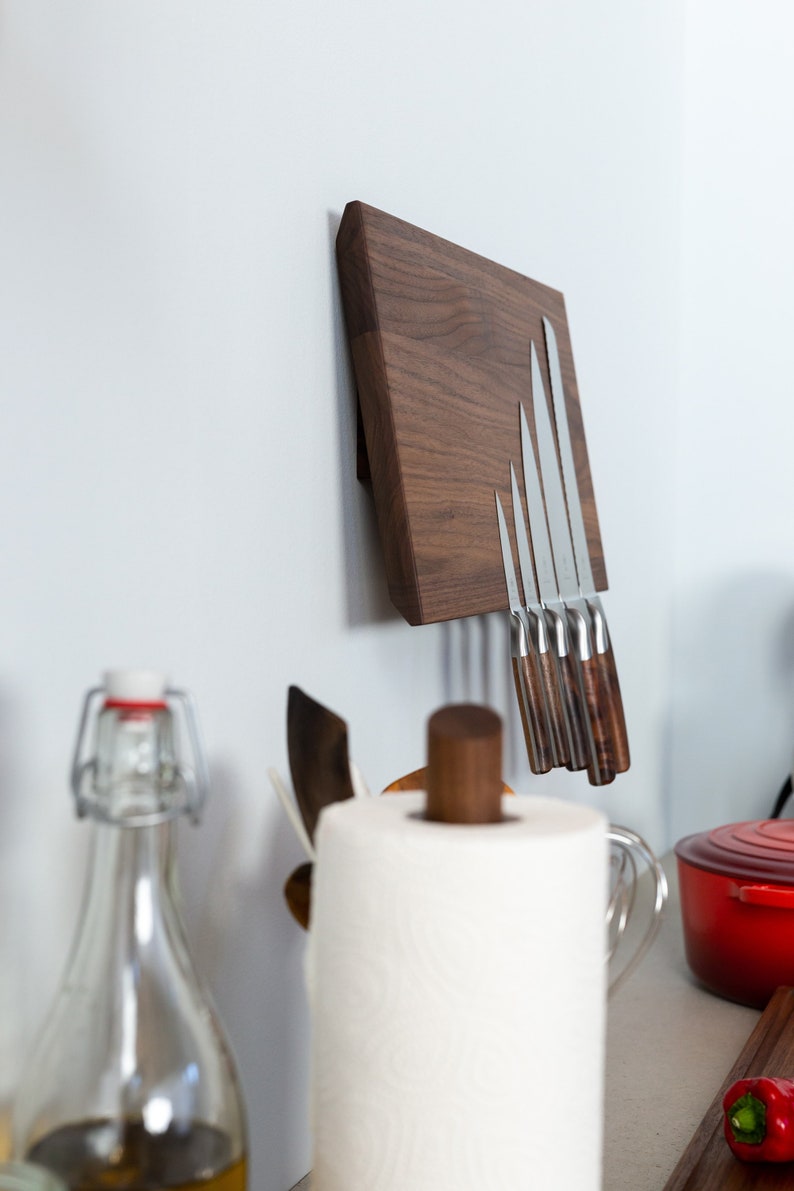 Magnetic Knife Block Wall Mounted nut image 4