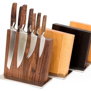 Magnetic Knife Block oak image 4