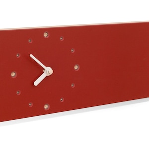 Wall clock in red image 1