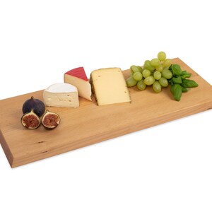 Tablett Holz Buche Servierbrett Schneidebrett hochwertiges Serviertablett Holztablett Hochzeit Buffet Geschenk stabiles modern und praktisch Bild 2