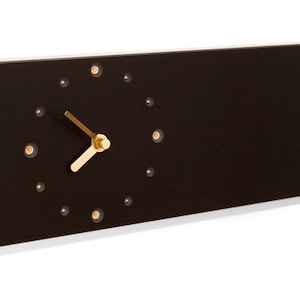 Wall clock in black image 1