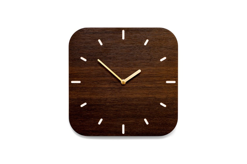 Kitchen Clock Small fumed oak image 1