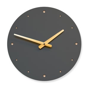 Wall Clock pewter image 5