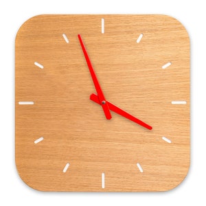 Kitchen Clock oak image 6