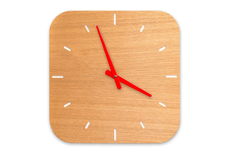 Kitchen Clock oak image 6