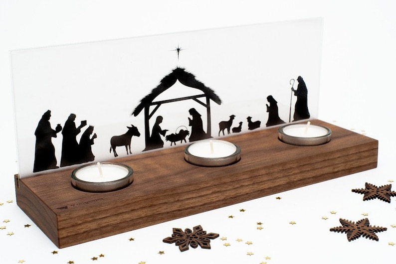 Luminary Nativity Scene nut image 4