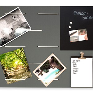Pinnwand Holz Memoboard in verschiedenen Farben, Notiztafel magnetisch, Notizboard Organizer Memo Board für Büro, Küche oder als Geschenk Bild 8