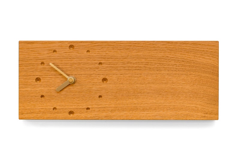 Wall clock oak image 3