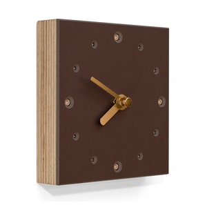 Wall clock in brown image 2