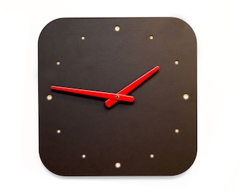 Orologio da parete moderno con linoleum, vari colori, design minimalista, movimento al quarzo silenzioso, orologio da cucina, ufficio, soggiorno, idea regalo