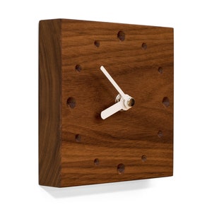 Wall Clock Mini Walnut image 2