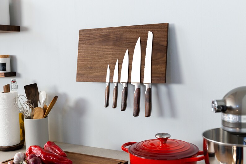 Magnetic Knife Block Wall Mounted nut image 3