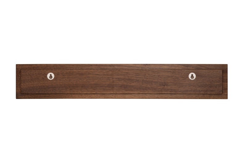 Wall wardrobe wood walnut wardrobe bar coat hooks coat rack hook bar wardrobe board space-saving simple modern image 10