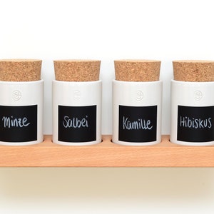 Spice Rack 4 containers beech image 7