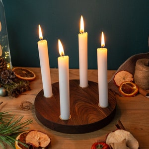 Classic round Advent wreath nut image 8