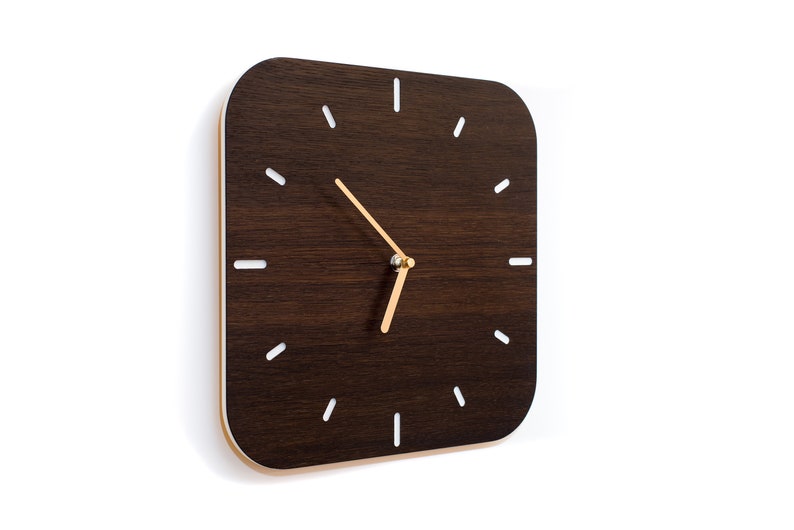 Kitchen Clock Small fumed oak image 2