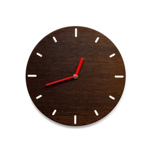 Wall Clock Small fumed oak image 1