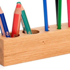 Pencil holder oak image 6