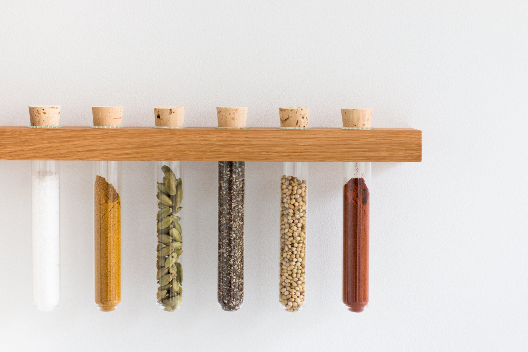 Spice Rack Test Tubes oak Etsy UK