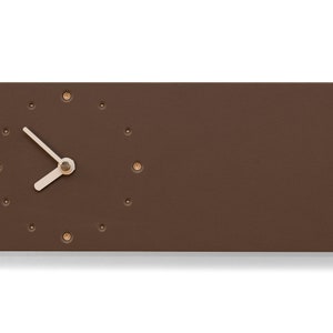 Wall clock in brown image 3