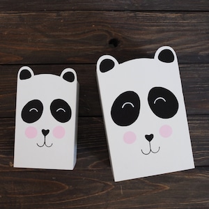 The box LARGE or SMALL, panda bear, pencil box , pencil holder, kids room decor, desk organizer, office desk accessories, teddy bear, panda