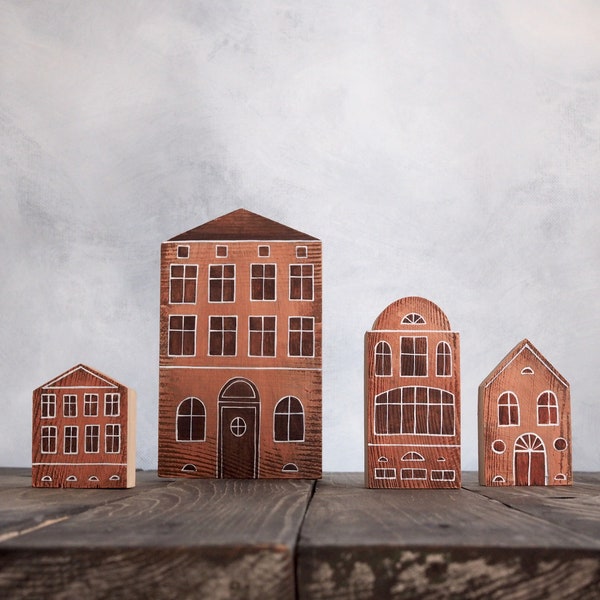 Wooden Village Etsy