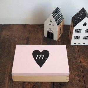 Personalizado con una carta - caja de fotos para impresiones de 15x20cm o cuaderno A5 - caja de bodas - regalo de San Valentín - con corazón