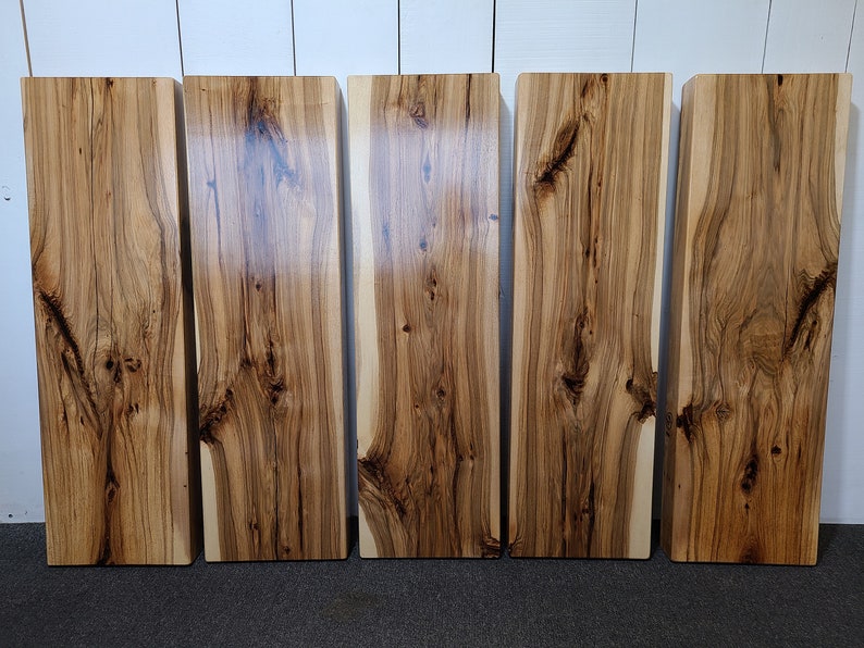 CUSTOM MADE Thick & Solid Hickory Stair Treads Floating Etsy