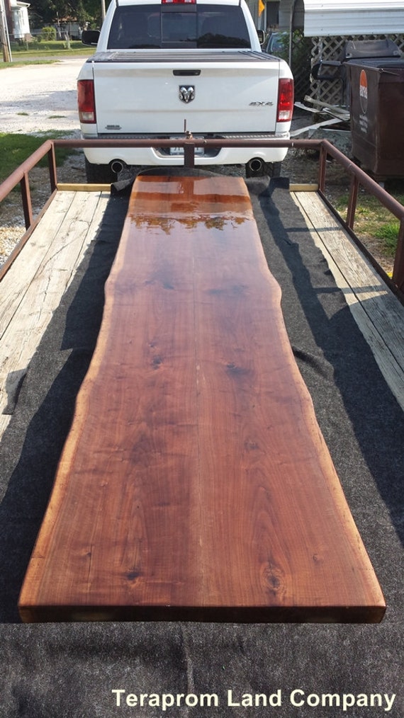 Custom Live Edge Walnut Bar Top Sustainably Harvested Solid Etsy