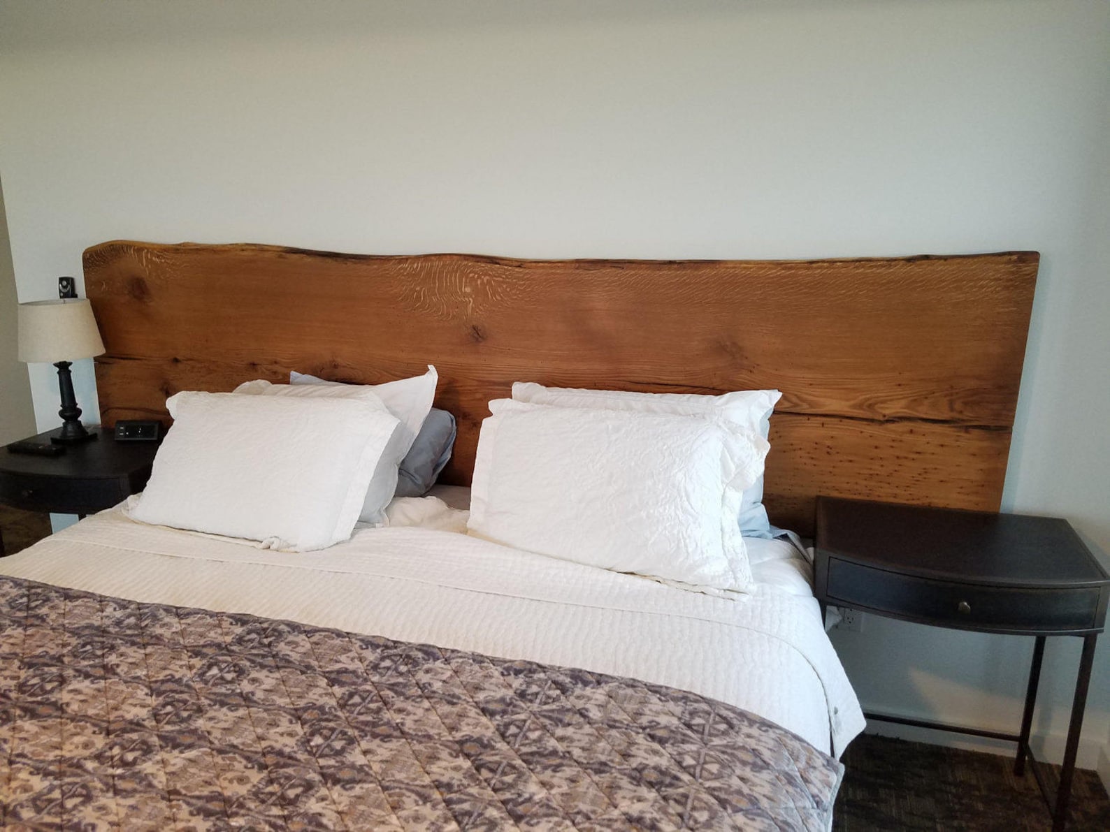 110 Live Edge Singleslab White Oak King Size Headboard Etsy