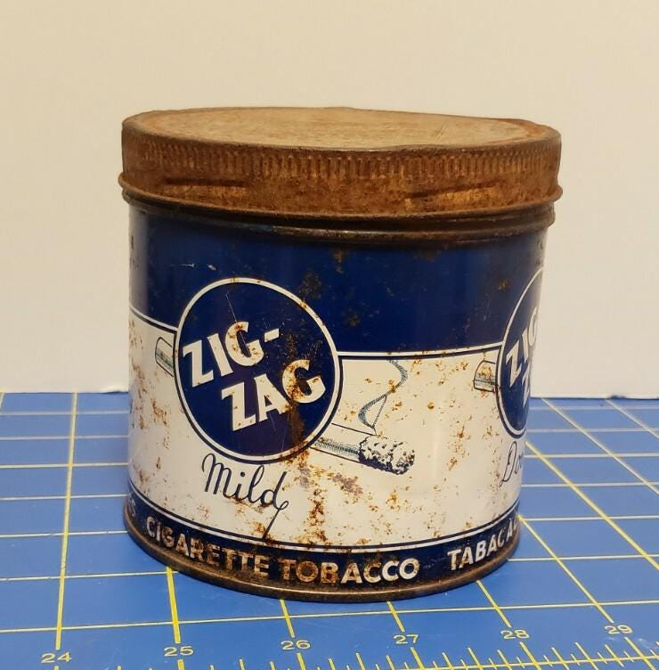 zig zag tobacco tin Zig Zag Tobacco Tin