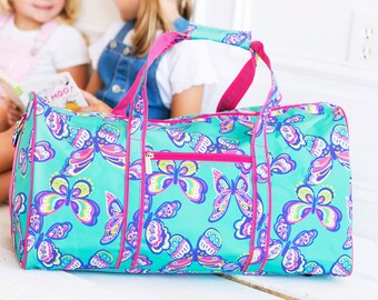 butterfly duffle bolsa