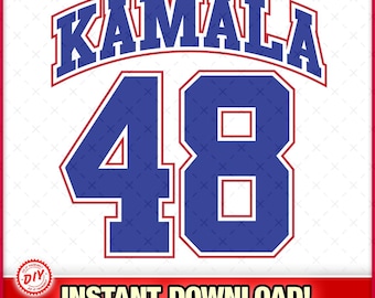Kamala Harris 48 For President 2028 svg-eps-png, Instant Download, Kamala Harris SVG, Trump, Cute, Coconut, Meme, Joe Biden, Washington