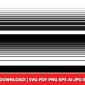 基本的な直線、Cricut 用の基本線ファイル、さまざまなストローク線 • インスタント SVG-EPS-PNG デジタルダウンロード、T シャツ、ステッカー、ベクター