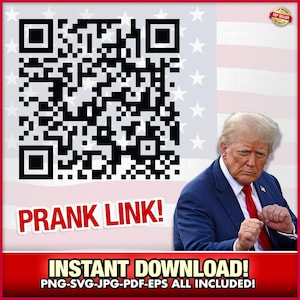 Lustiger Donald Trump QR-Code-Streich svg-png-eps, Spaß, Maga, Shirt, Pro-Trumpf, Bibliotheken, Republikaner, Scan, Witz, demokraten, Amerika, politischen