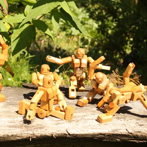 Robots Nesting Dolls Matryoshka Doll 5pcs Baby Robots Art Etsy