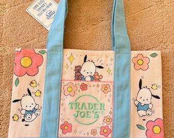 Painted Trader Joes Tote