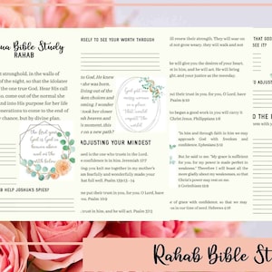 Estudio Bíblico Rahab / Mujer en la Biblia / Estudio Bíblico Imprimible