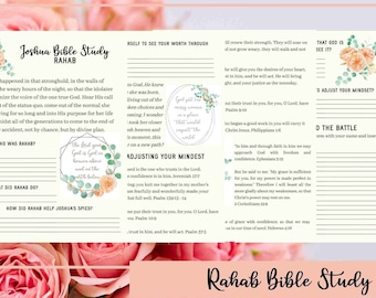 Rahab Bible Study | Woman In The Bible | Printable Bible Study