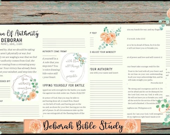 Deborah Bible Study | Woman In The Bible | Printable Bible Study