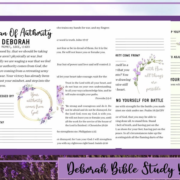 Deborah Bible Study | Woman In The Bible | Printable Bible Study