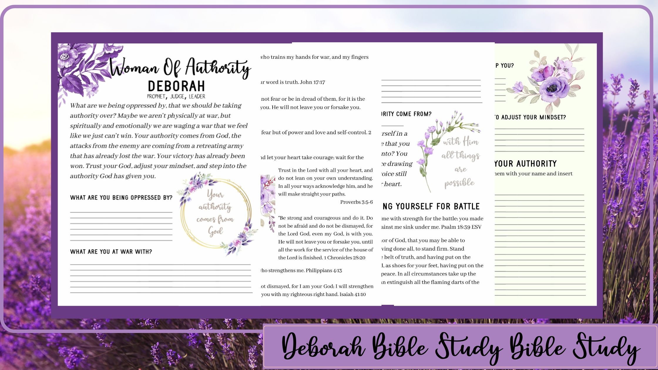 Deborah Bible Study | Woman In The Bible | Printable Bible Study