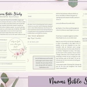 Naomi Bible Study | Woman In The Bible | Printable Bible Study