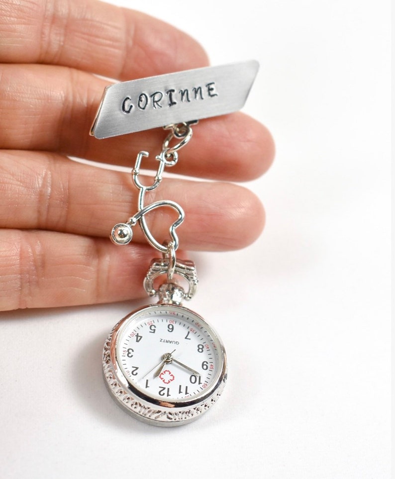 Personalized nurse fob watch. Students gift. Stethoscope fob Etsy